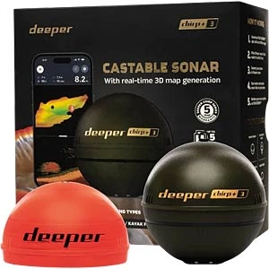 Deeper Smart Sonar CHIRP+ 3 – Präziser Fischfinder mit 3D-Bathymetrie & CHIRP-Technologie Deeper Smart Sonar CHIRP+ 3 – Präziser Fischfinder mit 3D-Bathymetrie & CHIRP-Technologie